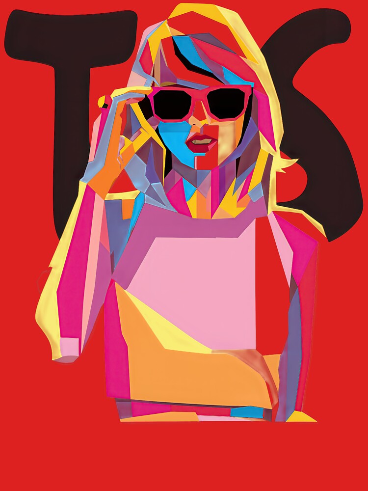 Retro Pop Art Swiftie Aesthetic Colorful Concert Fan Art Classic T-Shirt by FishandFolie