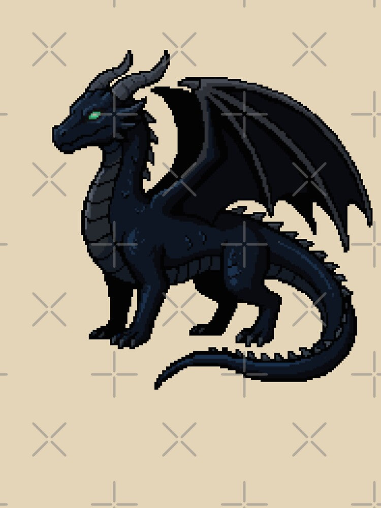 Night Watchman: Pixel Art Dragon by Aerianwind