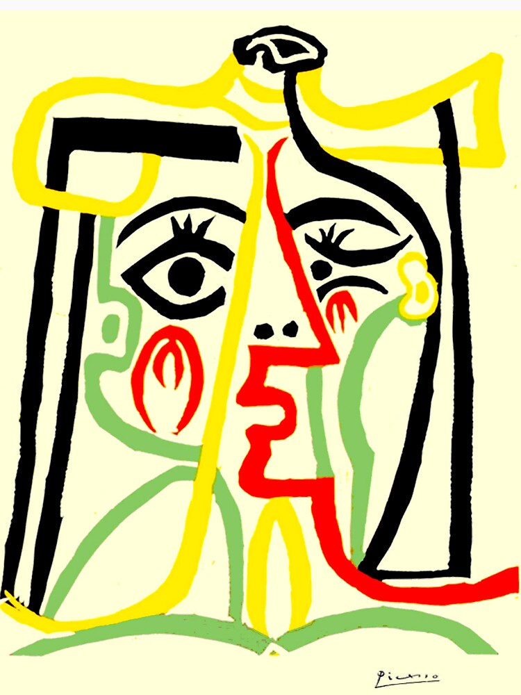 TETE DE FEMME : Fantasy Abstract Painting Print by posterbobs