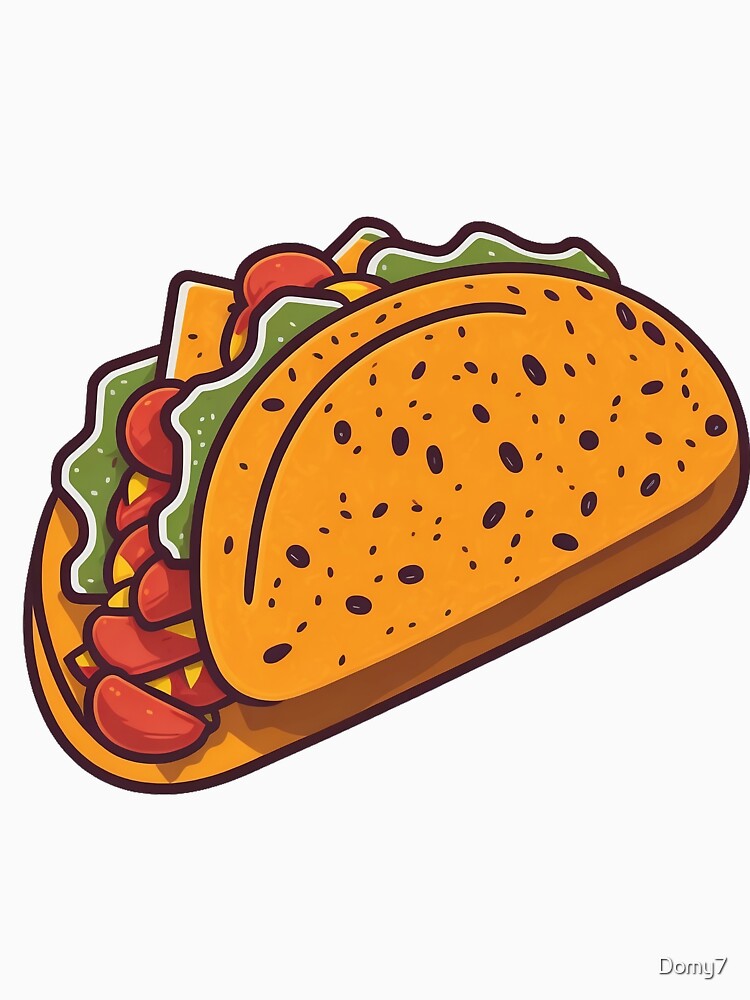 Cool Taco food lover mexican food by Domy7