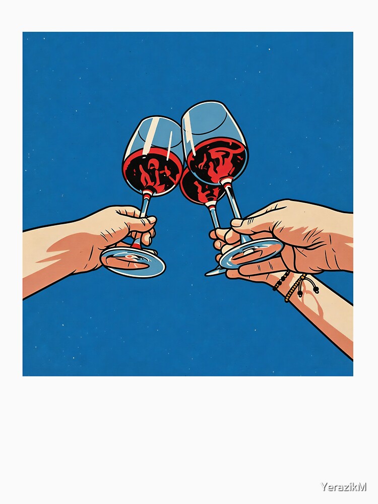 Wine Illustration I Cheers to summer! by YerazikM