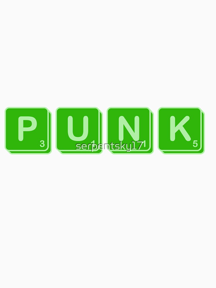 Punk Points -  Green Letter Tiles by SerpentSkyArts