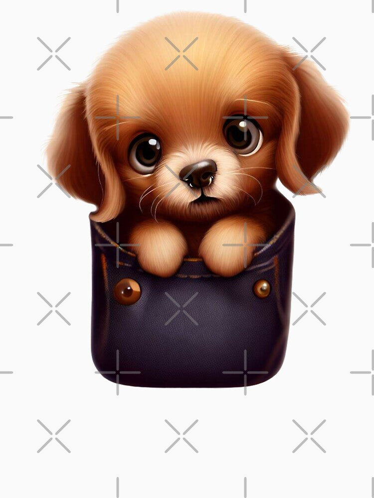 Dog in pocket funny puppy for dog lovers V3 by HipsterAnimals