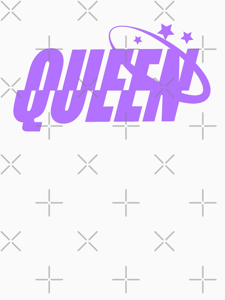 QUEEN | Bold 2000's Y2K typography in purple by Pics'Elle Creations