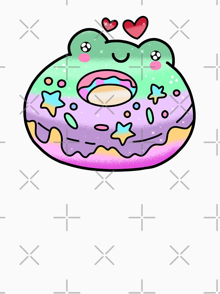 Cute kawaii froggies donut by Quacktails