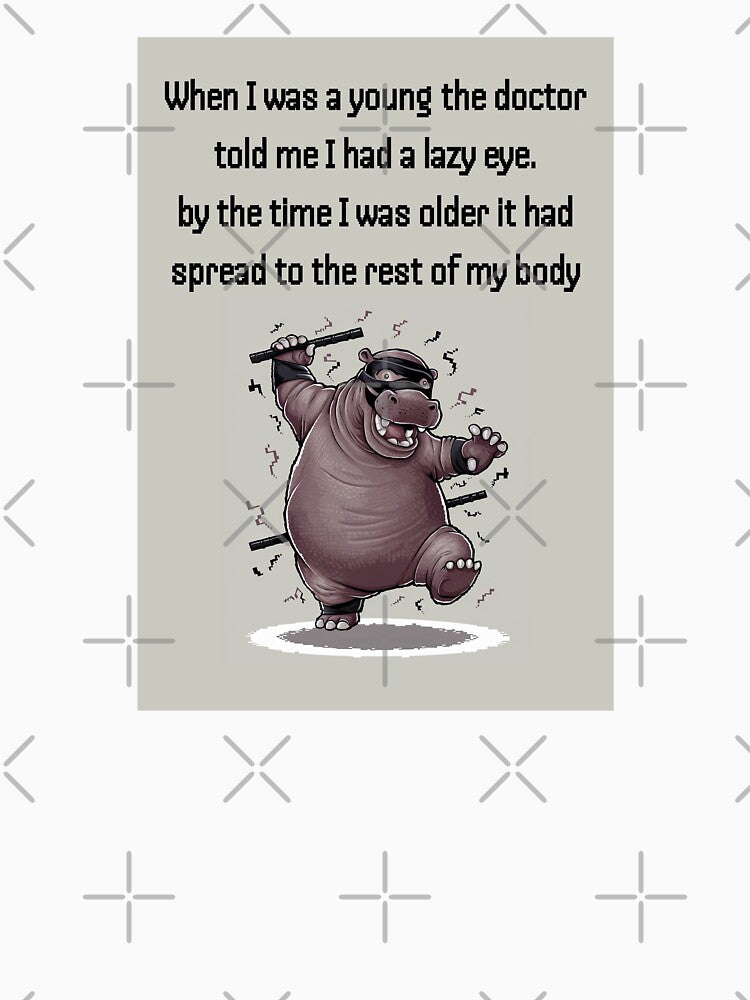 lazy hippo funny dad jokes by digilabs