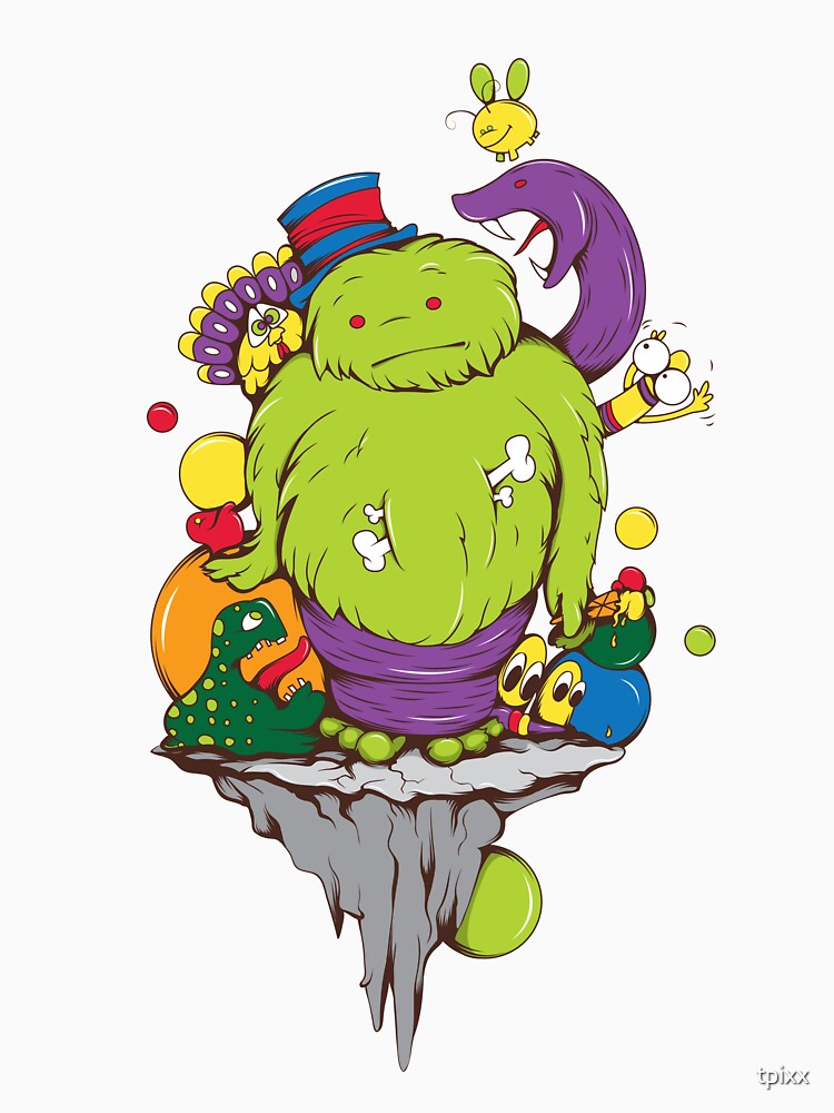 Sad Cartoon Monster by tpixx