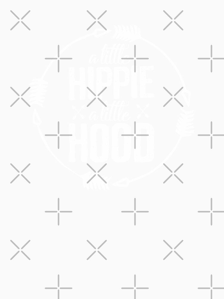 A little hippie a little hood quote white design arrow by alenaz
