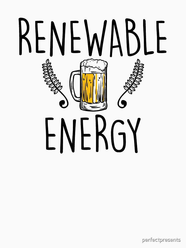 Cute & Funny Renewable Energy Beer Drinking Pun by perfectpresents