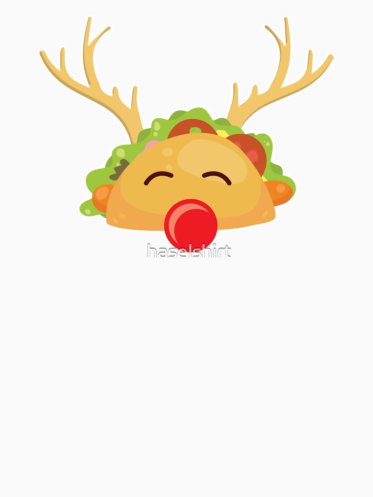 Santa Taco Reindeer Christmas Xmas Holiday Gift by haselshirt
