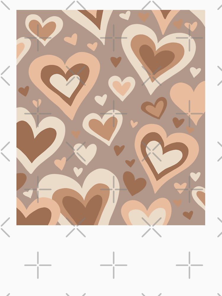 Neutral Tone Heart Pattern by PepperLime
