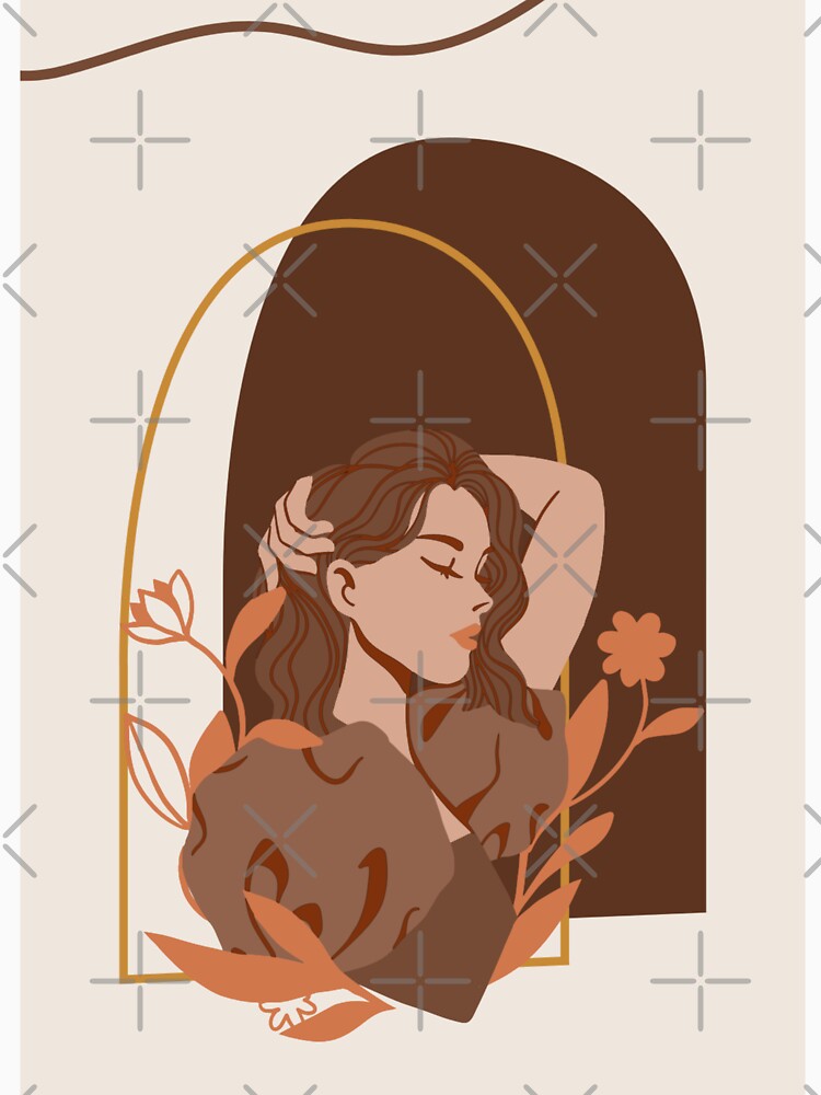 Boho Girl Art by Tshirtstory