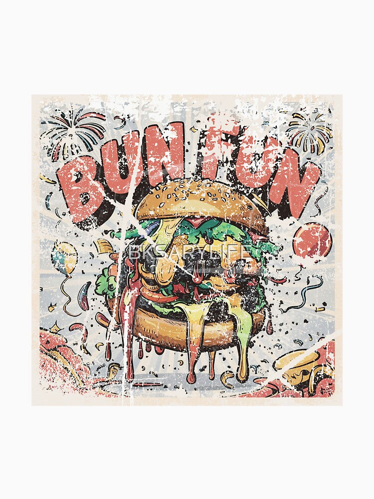 special burger day art with classic effects by BKSARYLIFE