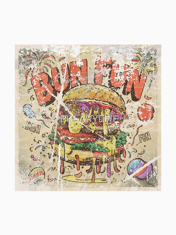 vintage style special burger day art with text by BKSARYLIFE