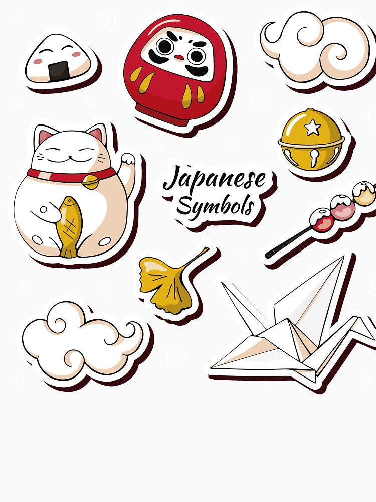 Japan Stickrs Set by mischellero
