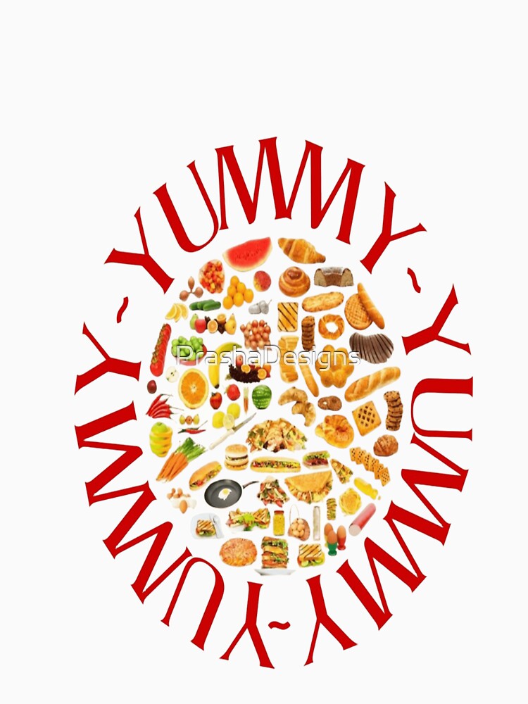 Yummy Name T-Shirt – Cute Food Lover by PrashaDesigns
