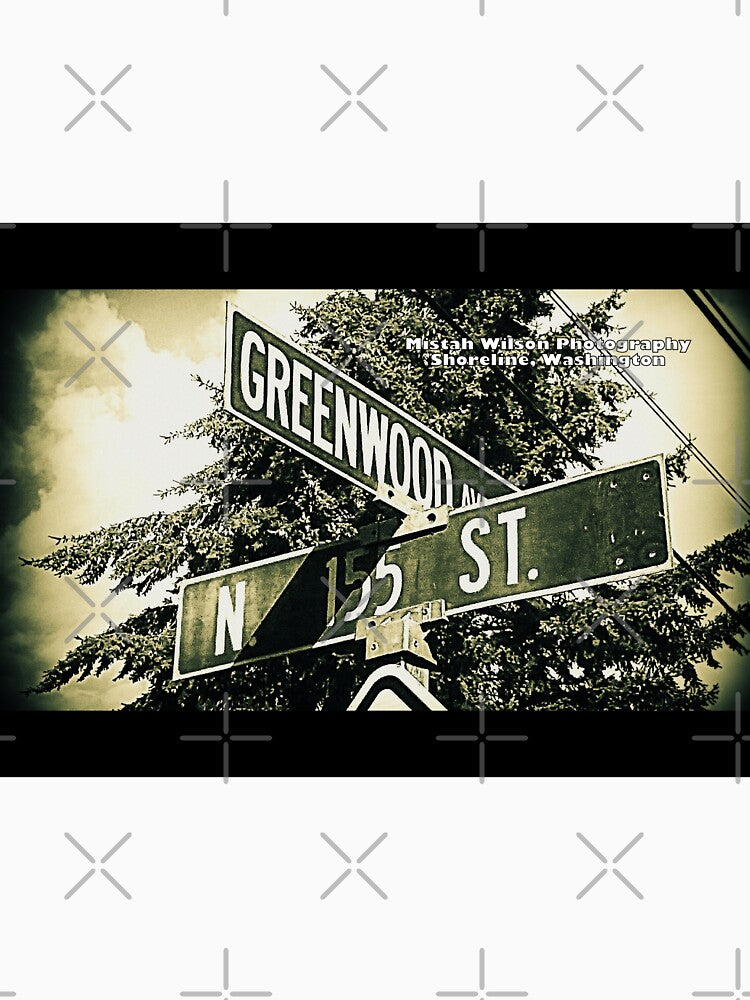 Greenwood Avenue & 155th Street, Shoreline, Washington by Mistah Wilson by The Street Sign Store