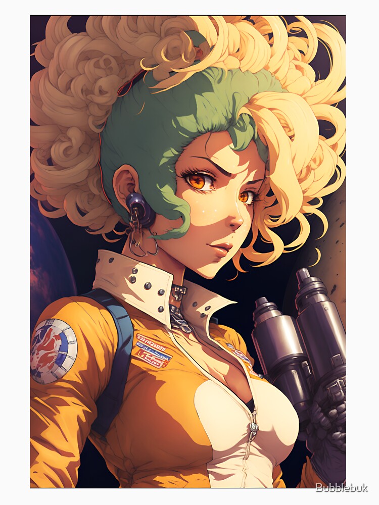Anime Cute Girl Space Mechanic by Bubblebuk