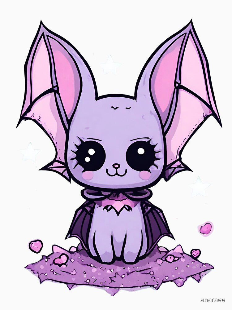 Pastel Goth Bat by anaraee