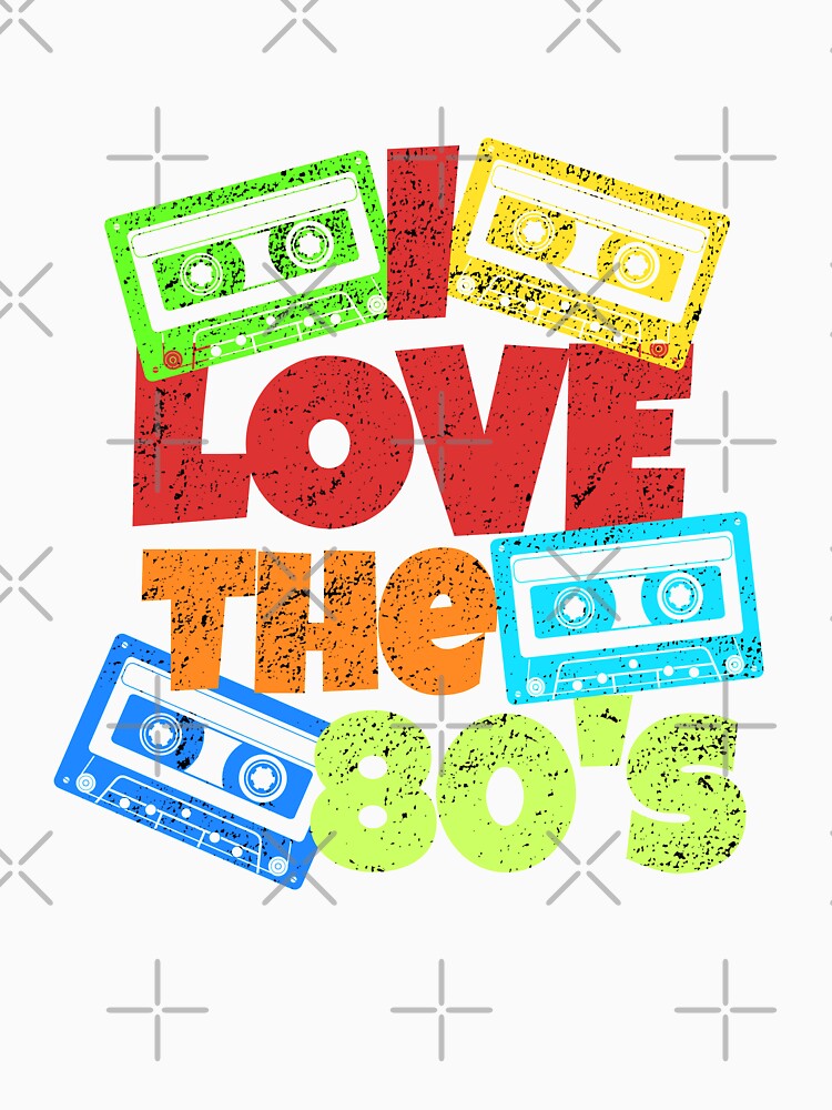 Vintage I Love The 80's Retro Cassette by alyedel