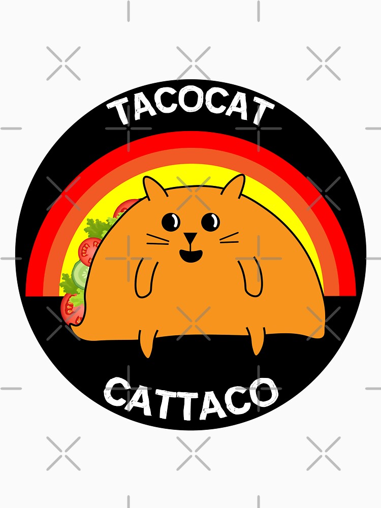 Tacocat Spelled Backward Is Tacocat - Love Cat And Taco Essential T-Shirt - Aprons by happygiftideas