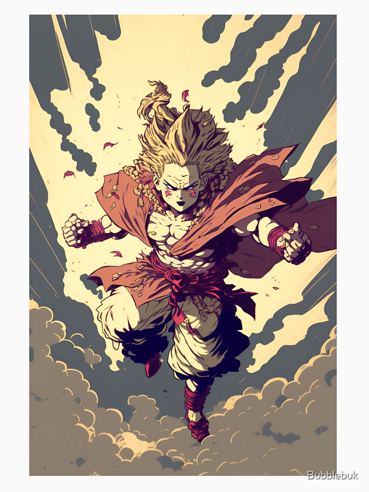 Anime Hero Monster Japanese Warrior by Bubblebuk