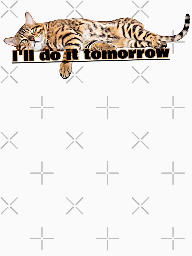 Lazy Cat - I'll do it tomorrow by KiziuMiziu ⭐⭐⭐⭐⭐