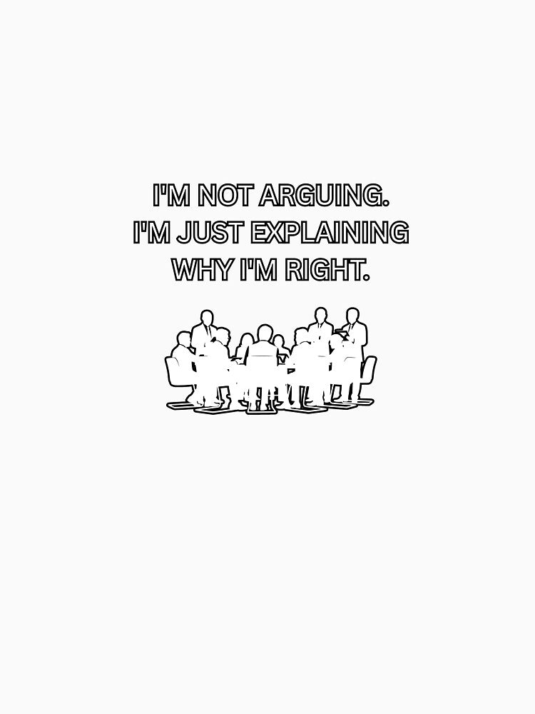 Funny Office Humor I'm Not Arguing Sarcastic Quote by DailyStickerLab
