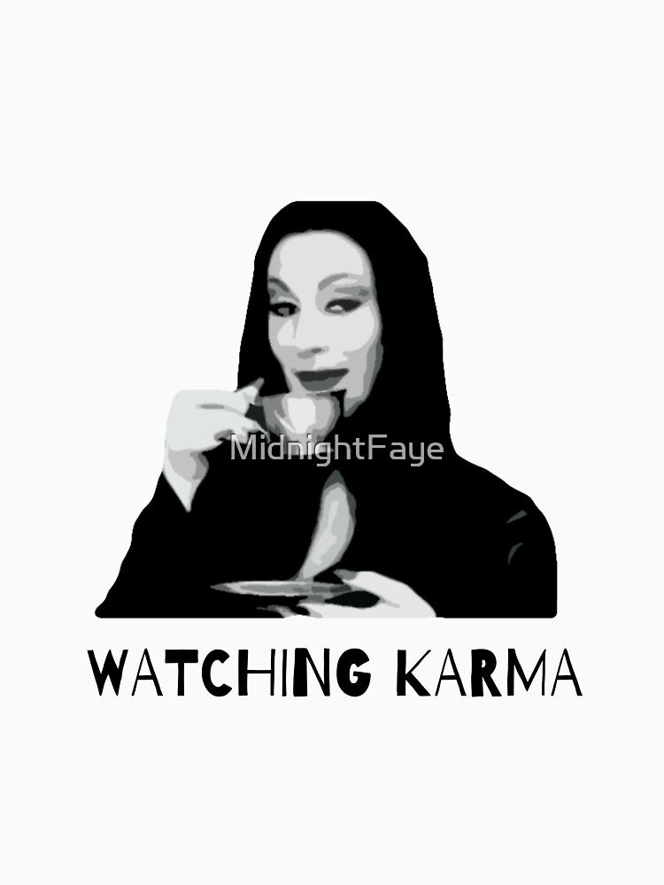 Watching Karma - Morticia by MidnightFaye