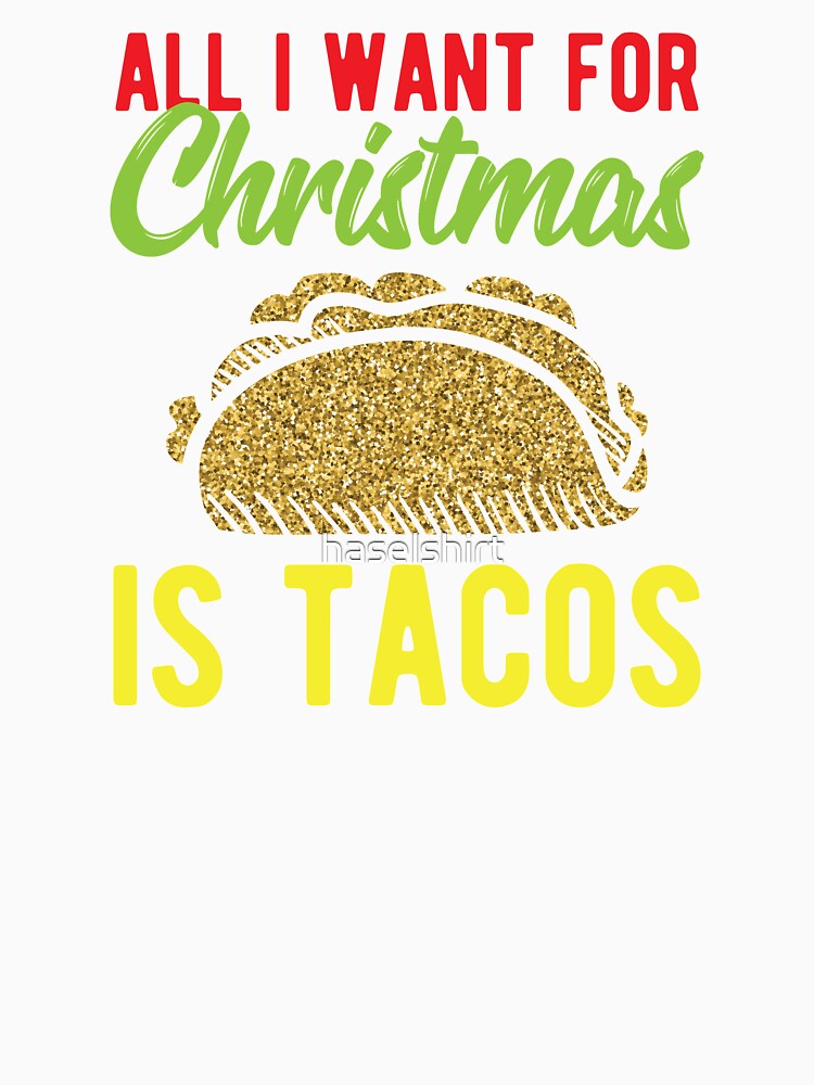 Santa Taco Lover Christmas Xmas Holiday Gift by haselshirt