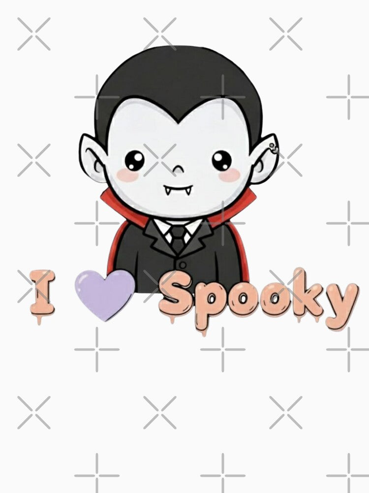 I Love Spooky Vampire Kawaii by Too Kool Designing