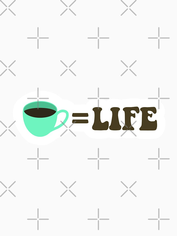Coffee Is Life Sticker Green by Marianna's Meraki