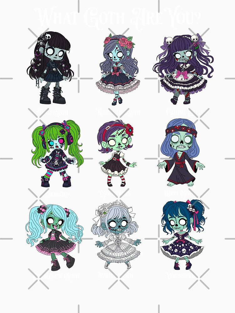 Copy of Zombie Goth Types by HRSCreates