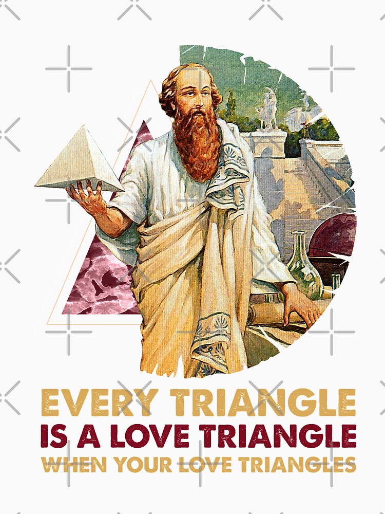 Fun Science & Math Nerdy Pythagoras Triangles Meme Quote Artistic Design by NomYen .