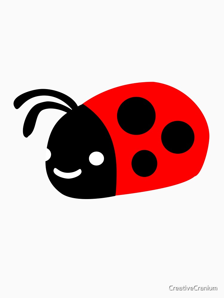 Kawaii Ladybug With Adorable Face by CreativeCranium