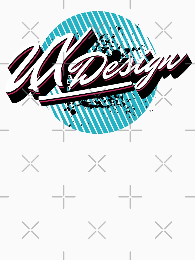 Simple Modern Text UX/UI Designer Shirt by knapst