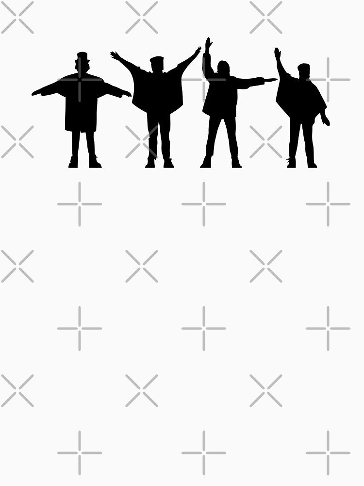 Help! - Minimalist Silhouettes - Black by skipat