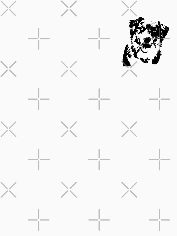 Australian Shepherd Minimalist Dog by Whoofster
