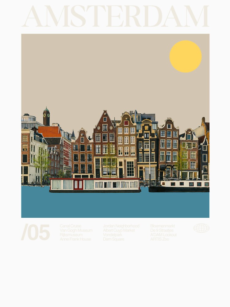 Amsterdam Minimalist Aesthetic Dark Colour by moyjoystudio