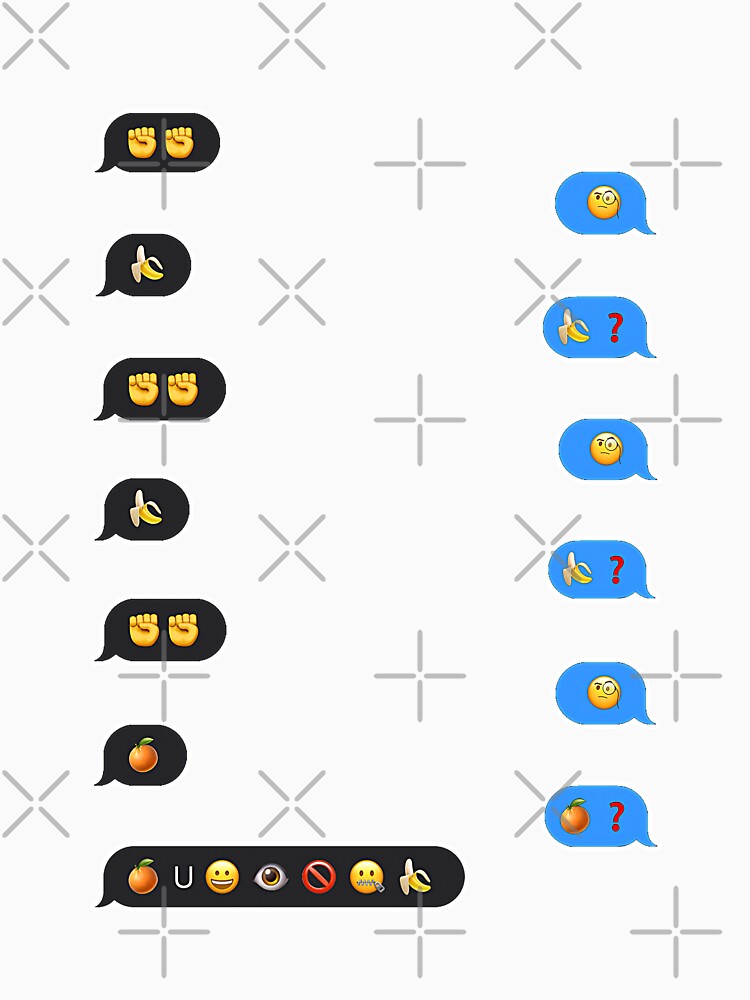 Classic Knock Knock Joke spelled in Emojis by HBBArtShop