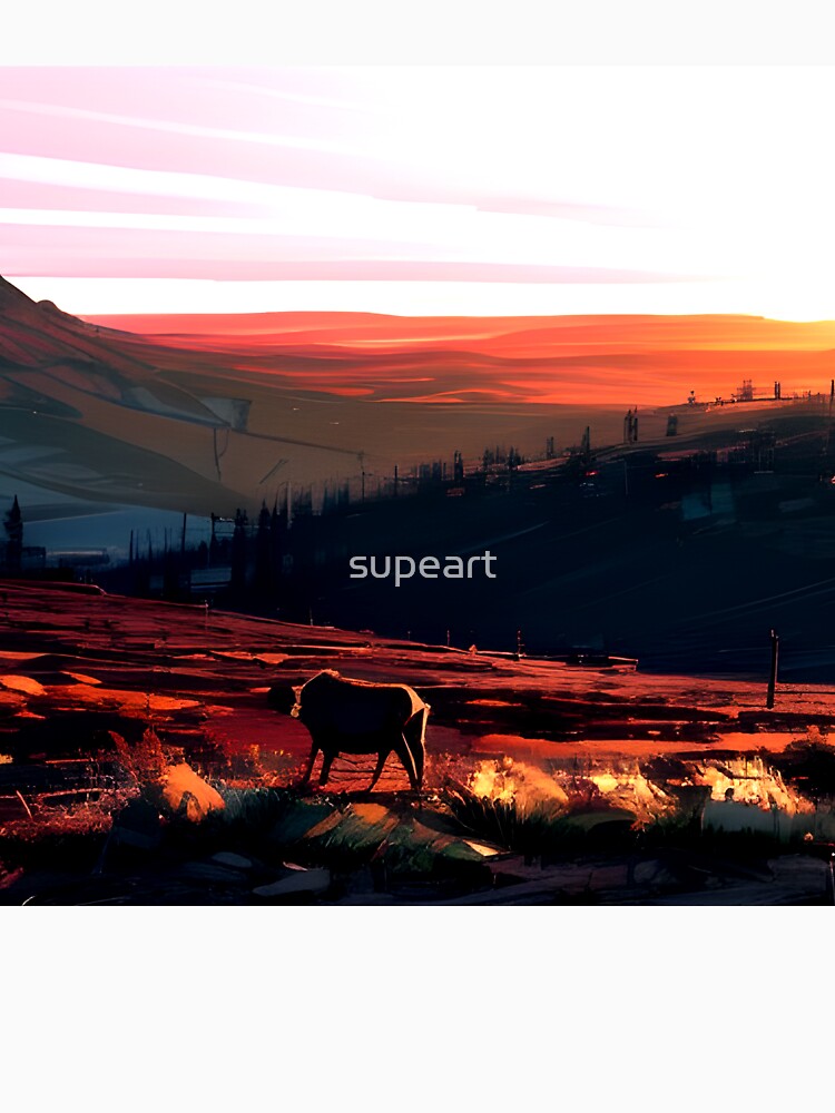 Add a Touch of Beauty and Tranquility to Your Life with Our Gorgeous Minimalist Landscape Mountain Valley Prints by supeart