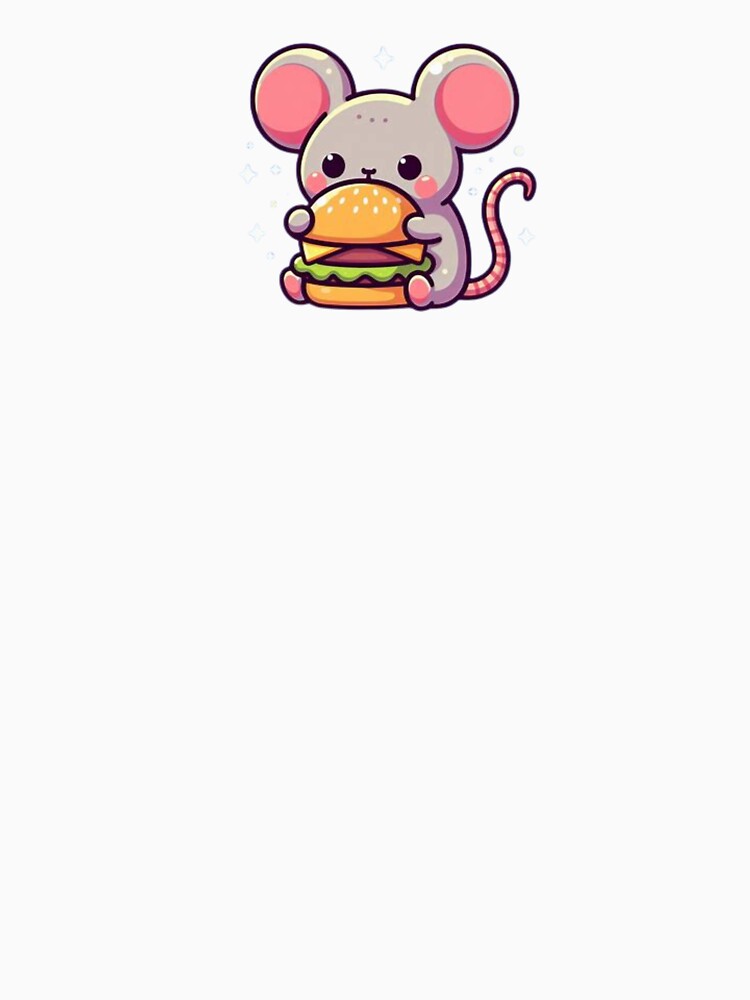 mouse eating burger by Eternalski