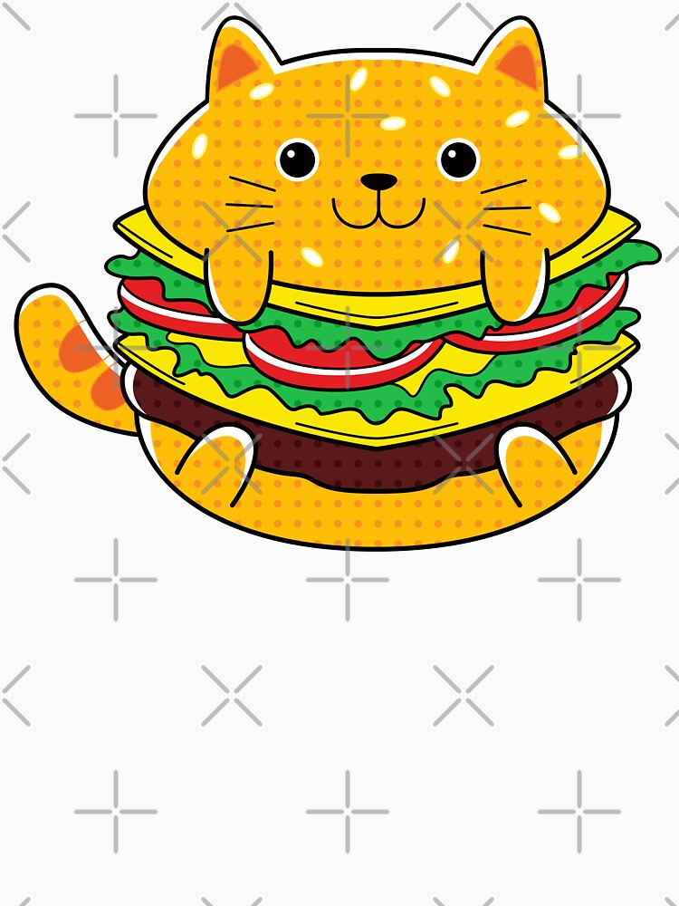 Cat Buns Yummy Kawaii Cat Burger by PosterpartyCo