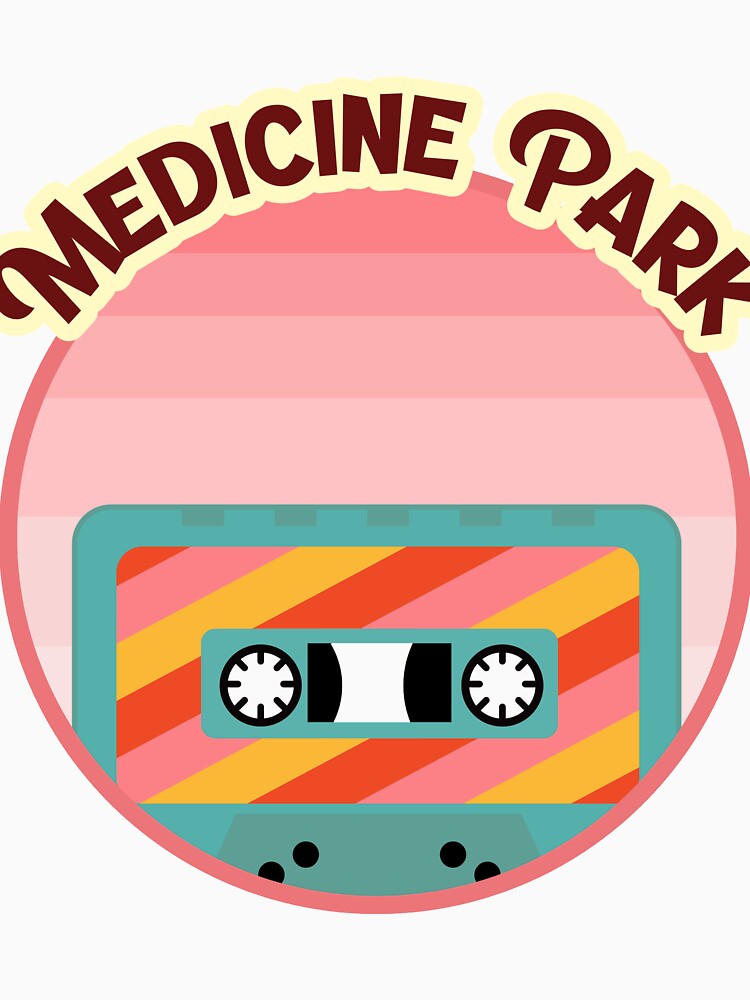 Medicine Park Oklahoma Hippie City Cute Colorful Cassette Recorder Tape Psychedelic Retro Swirl by AbsurdStore