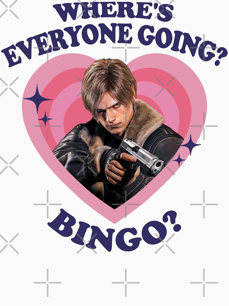 Leon Kennedy Where's Everyone Going Bingo by madebycoolsouls