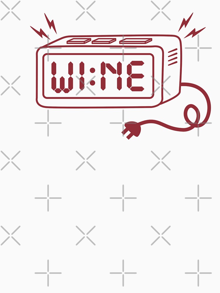 Wine Time Alarm Clock by AdventureTee