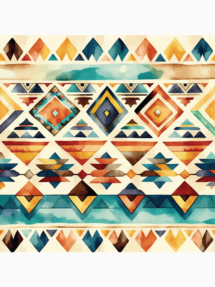 An Aztec Geometric Southwestern Design - Boho Chic Patterns by GVRDesign