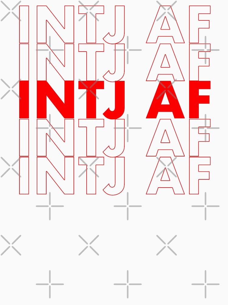 INTJ AF Red Personality MBTI Funny Shirt by FanaticTee