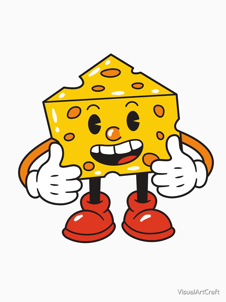 Cartoon Character Cheese by VisualArtCraft