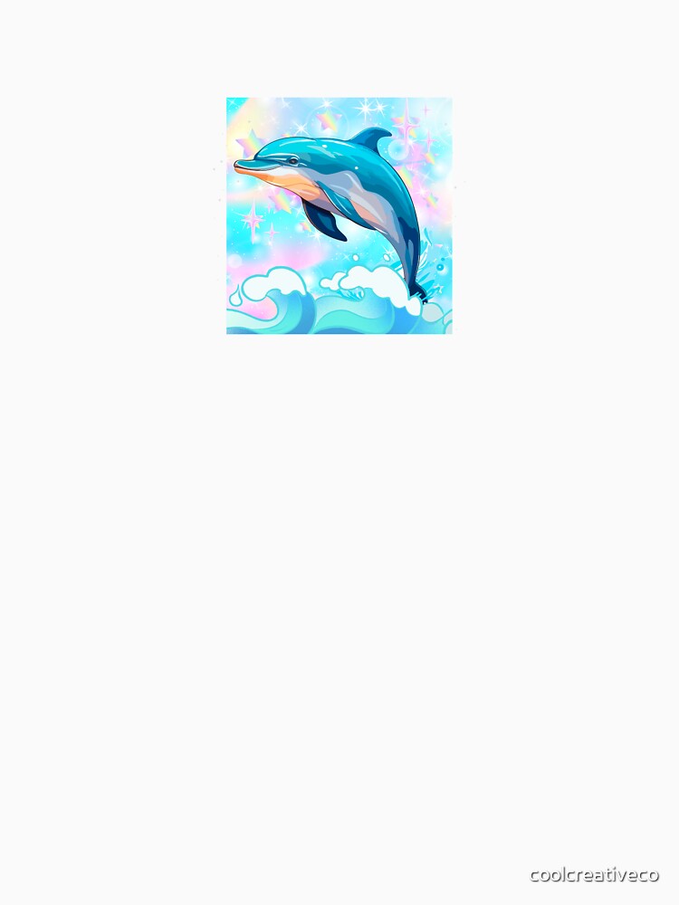 dolphin holographic ocean summer by coolcreativeco